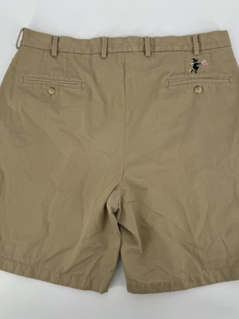 Peter Millar Mens The Stanwich Club Tan Pima Cotton Chino Shorts Size 36 Golf